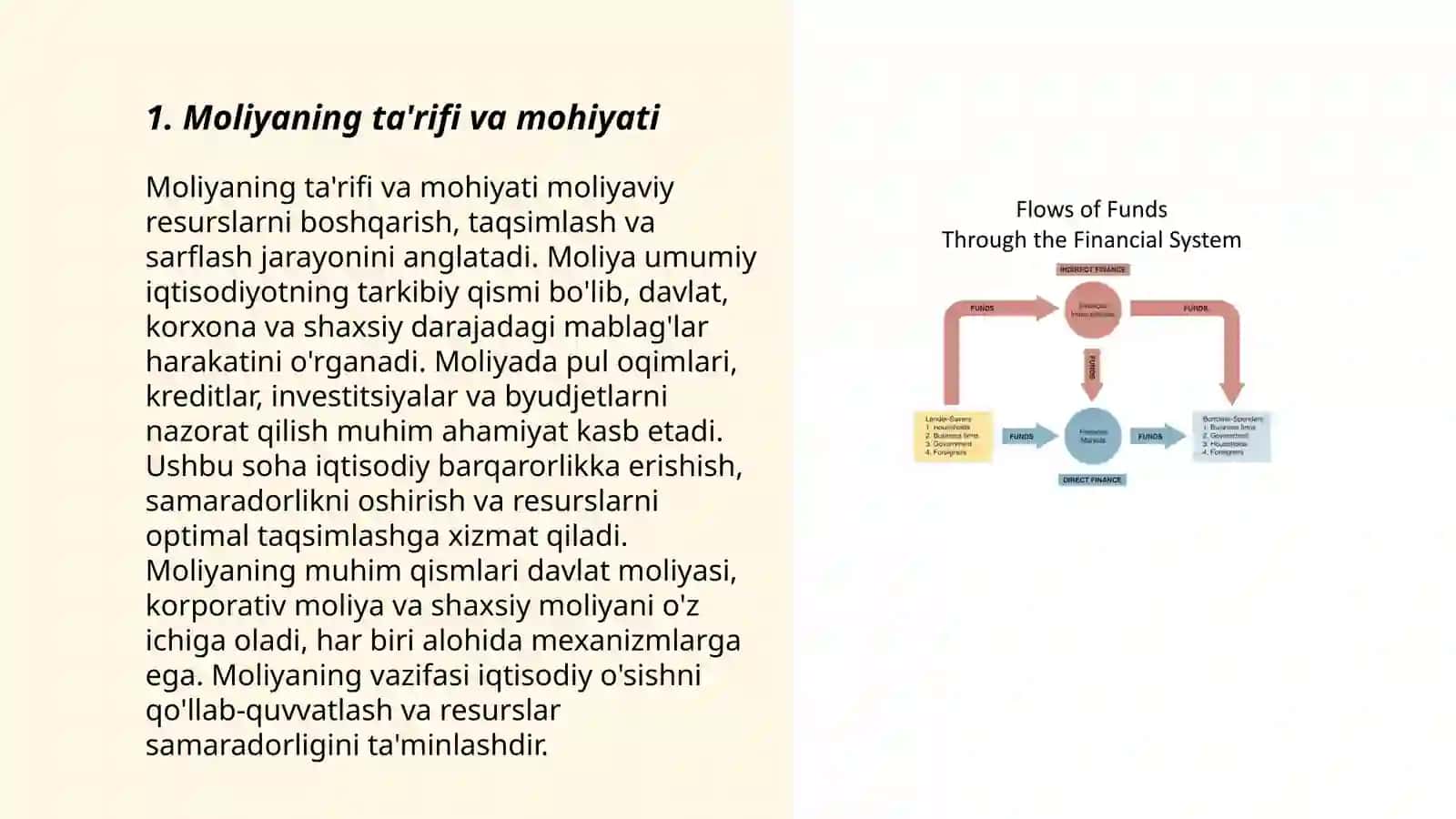 Moliyaning mazmuni moliyaviy munosabatlar 3