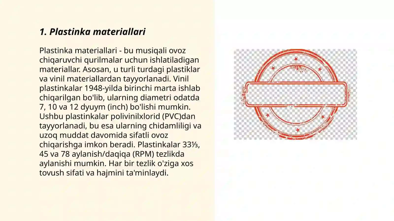 Plastinka materiallari 3