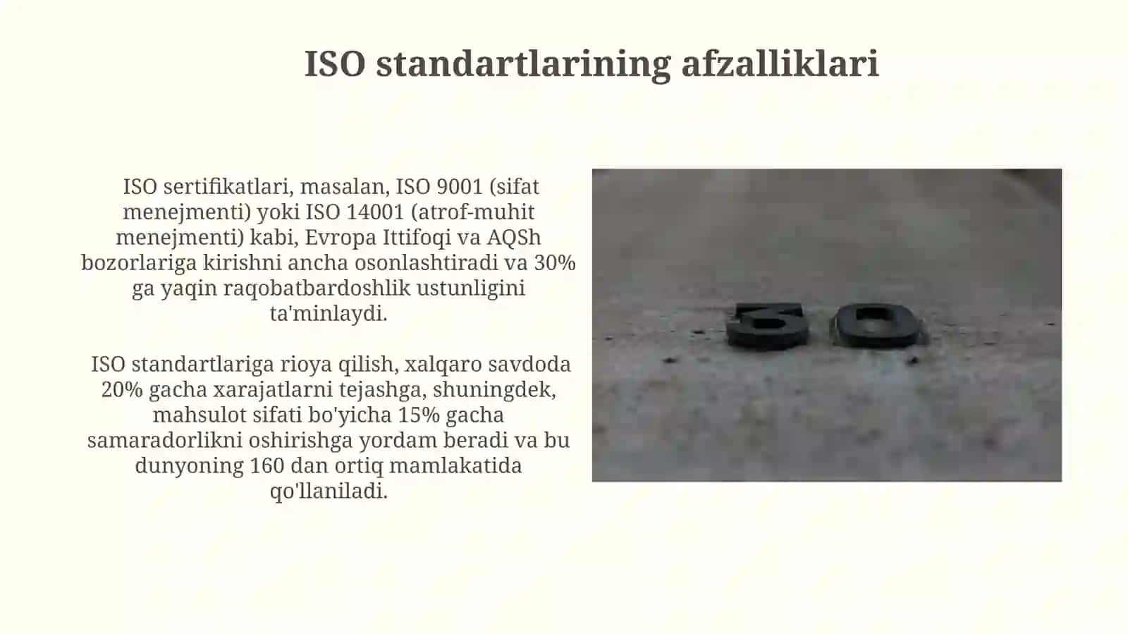 ISO standartlariga muvofiqlik va sertifikatlash 3