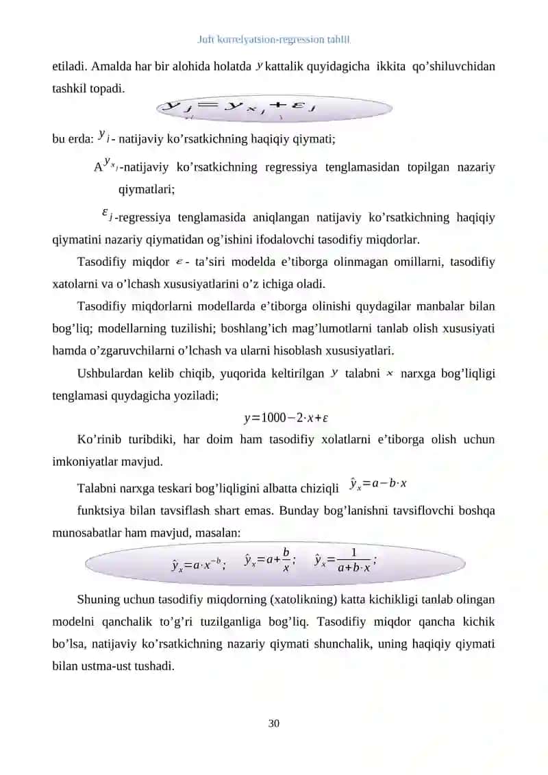 Juft korrelyatsion-regression tahlil 3