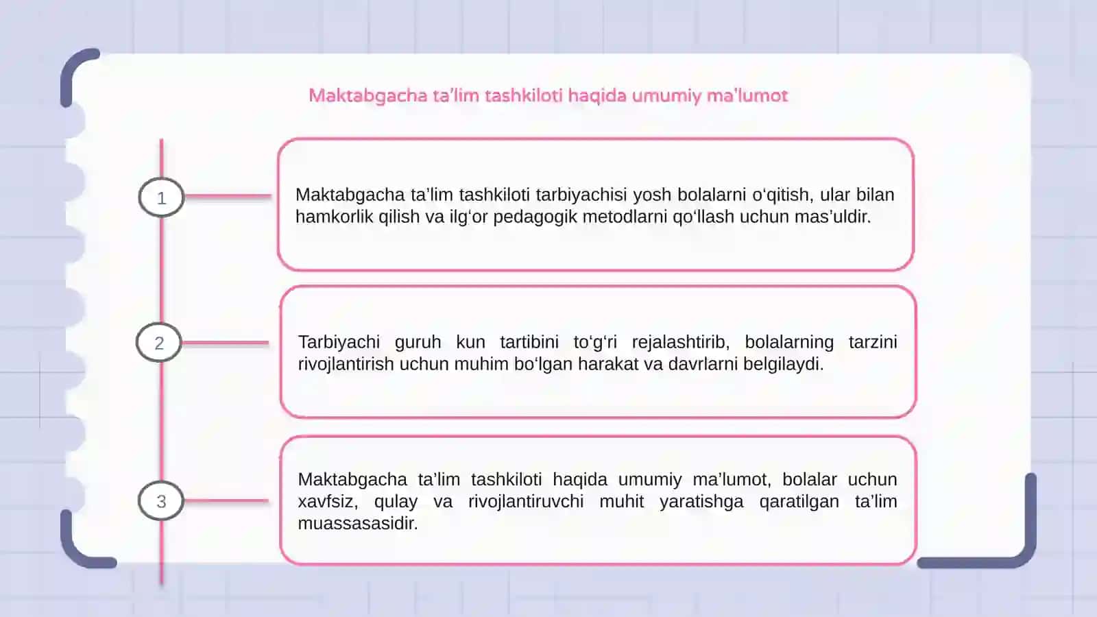Maktabgacha ta’lim tashkiloti tarbiyachisining lavozim vazifalari 3
