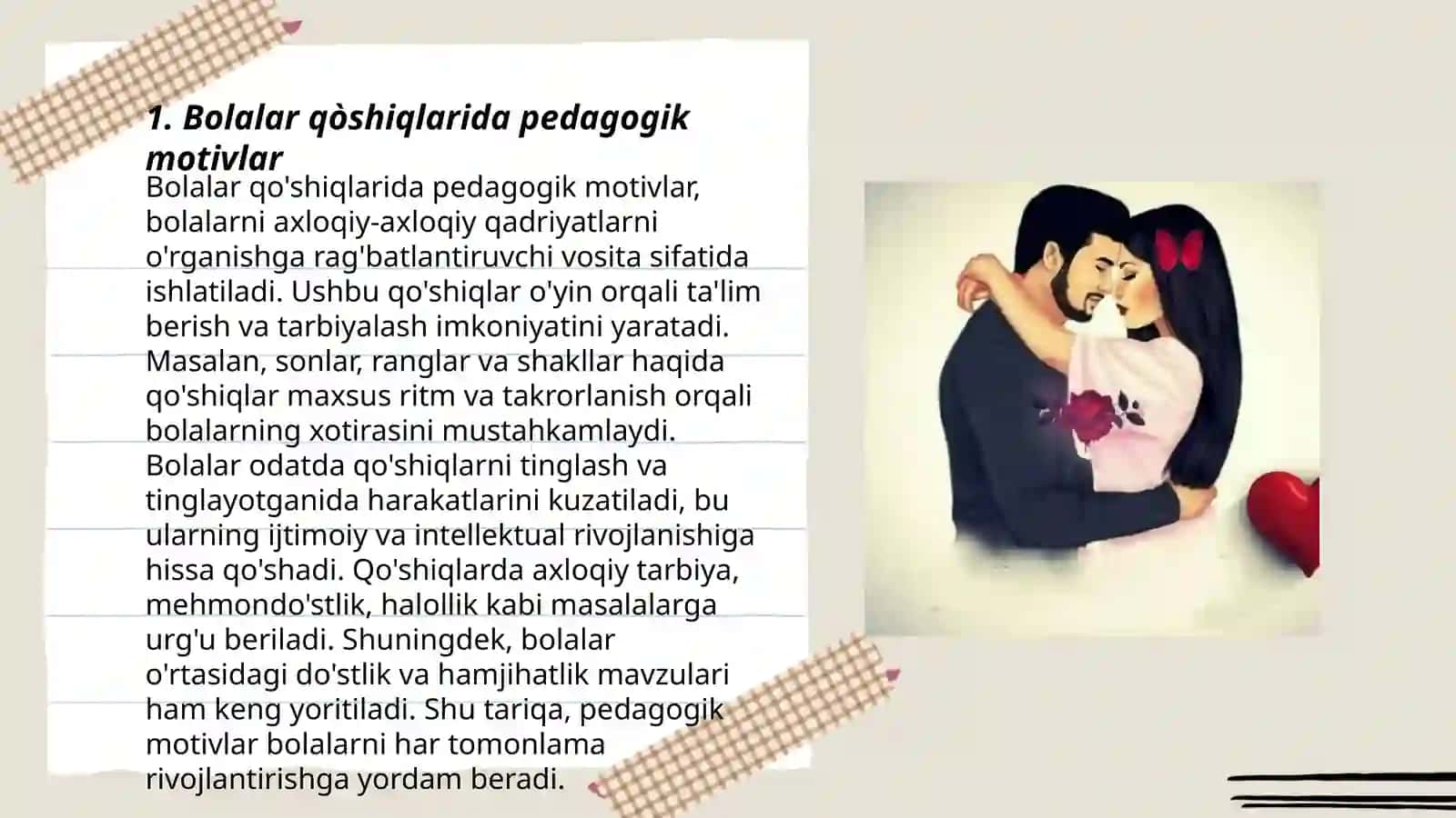 Bolalar qòshiqlari va ertaklari tahlili 3