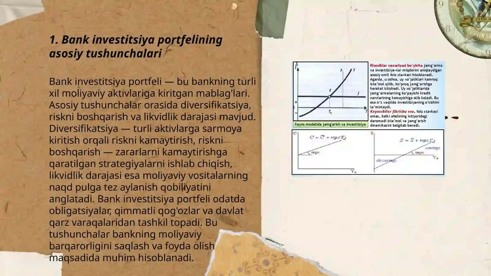 Bankning investitsiya portfeli, uning elementlari va turlari 3