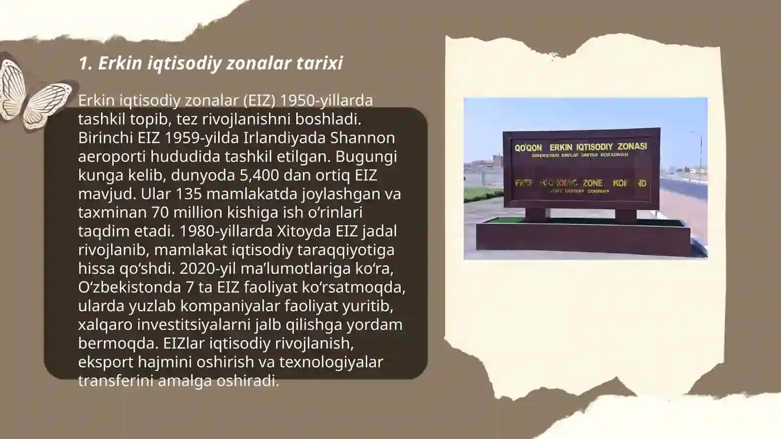 Erkin iqtisodiy zonalar tarixi 3