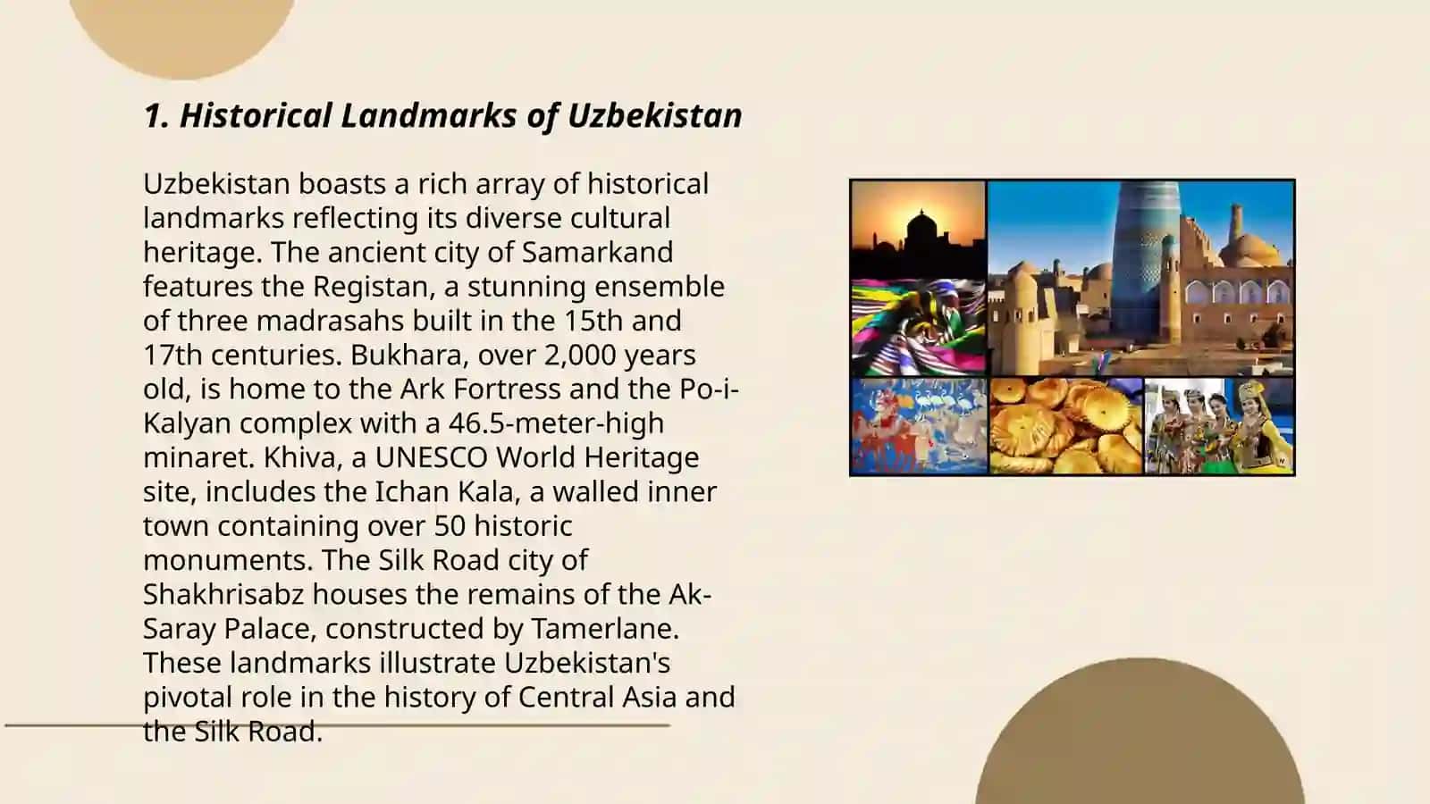 Historical Landmarks of Uzbekistan 3