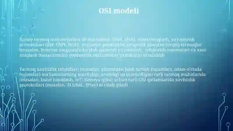 Kompyuter tarmoqlari asoslari 3
