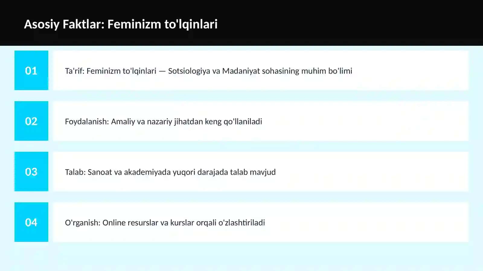 Feminizm to'lqinlari 3