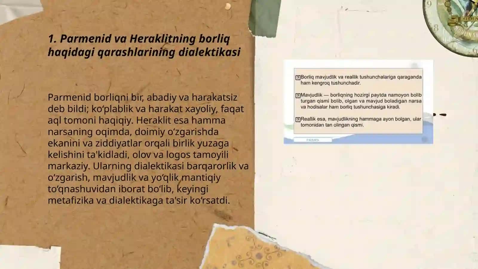 Falsafa tarixida borliq haqidagi qarashlar dialektikasi 3