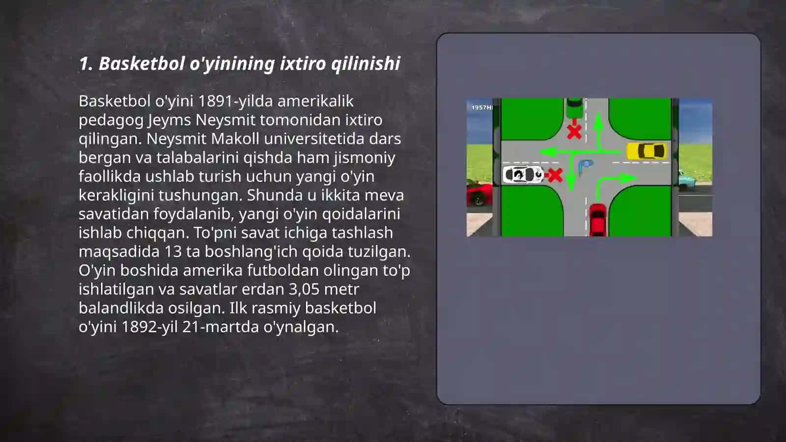Basketbol oʻyin qoidalarini kelib chiqishi dastlabki qoidalari 3