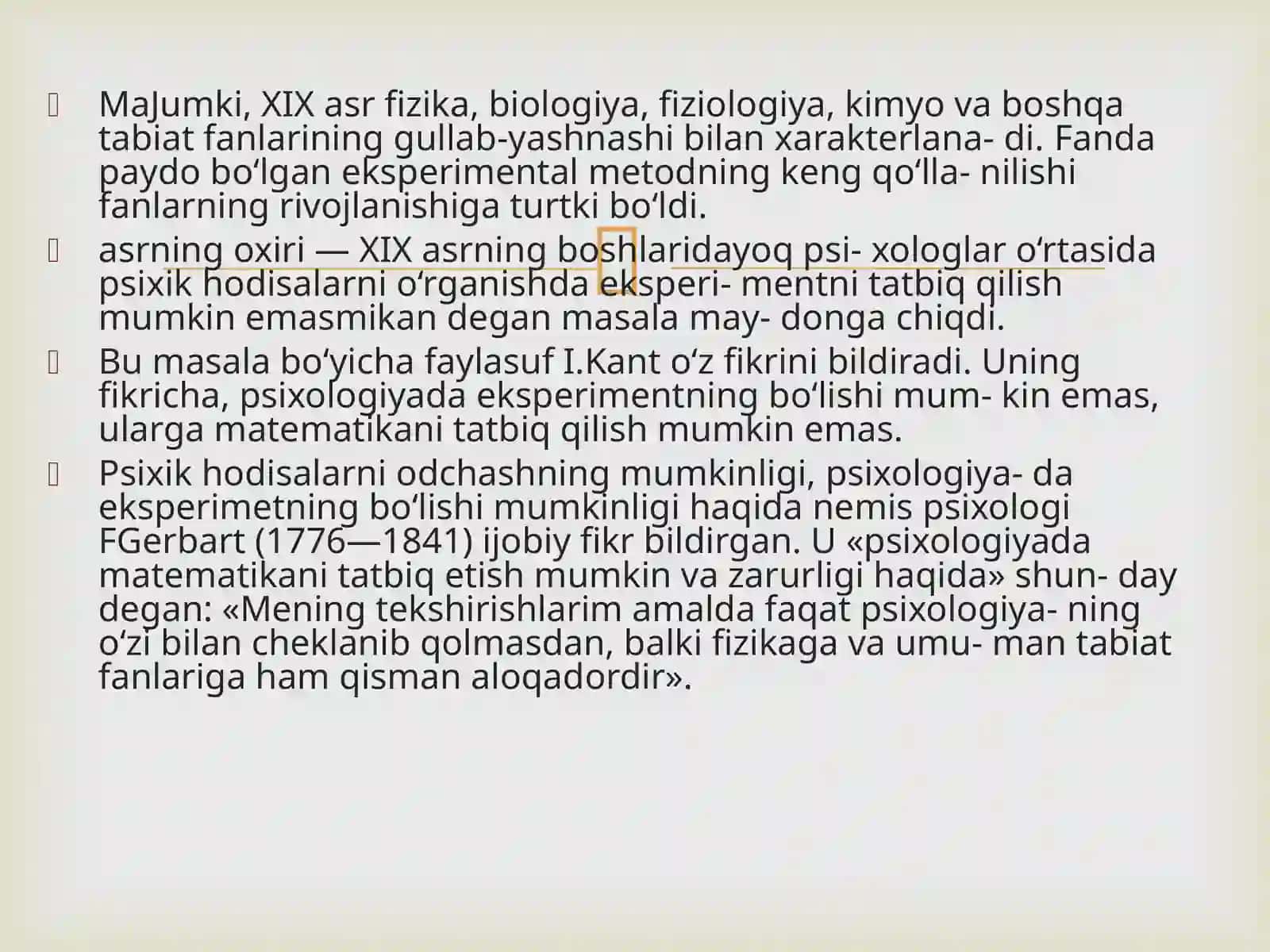 Eksperimental Psixologiyani shakllanishi 3