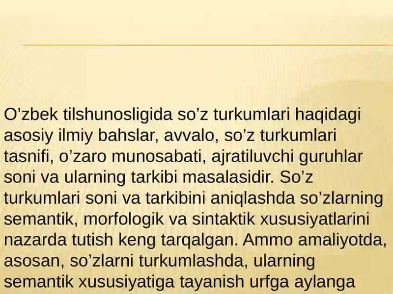 So‘z turkumlarining leksik, grammatik va sintaktik ma’nosi ustida ishlash. 3