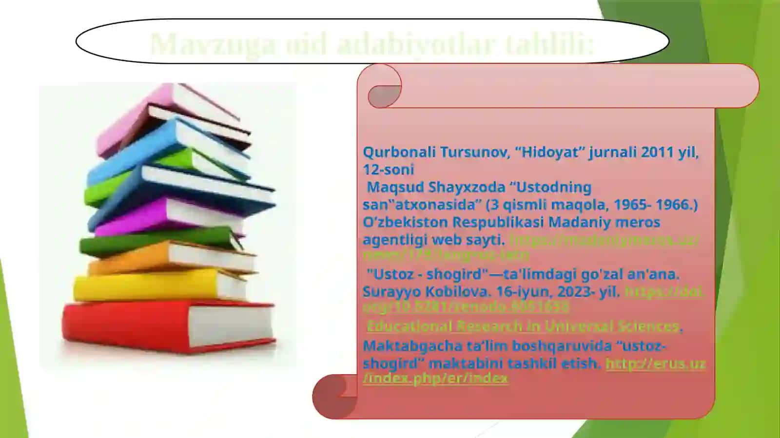 PEDAGOGLIK KASBI RIVOJLANTIRISHDA USTOZ-SHOGIRD AN’ANALARI 3