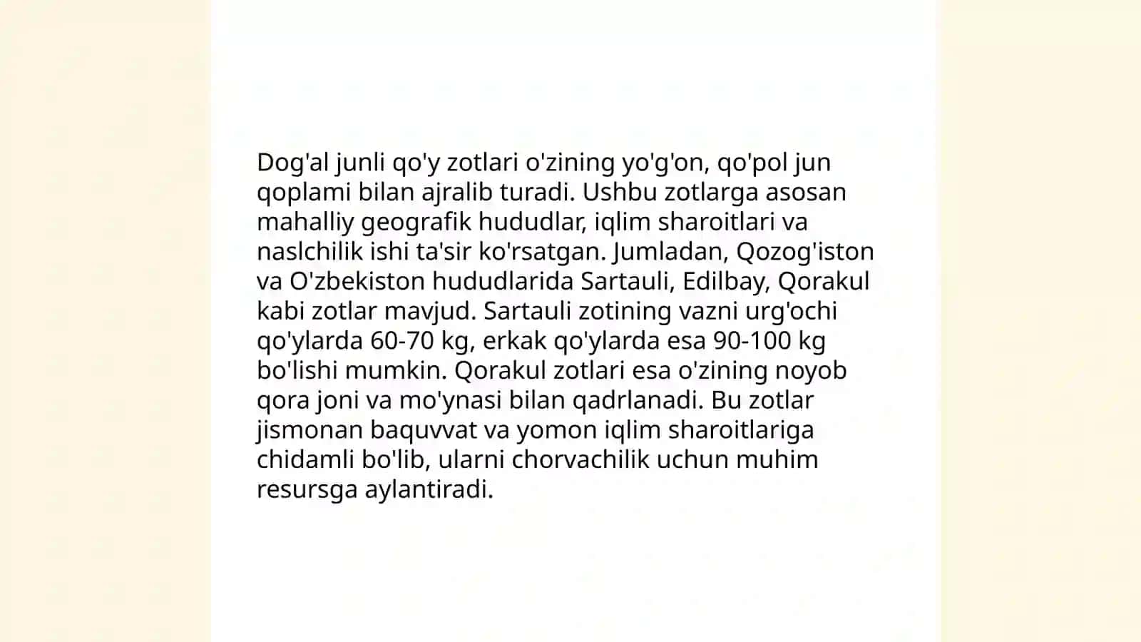 Dog'al junli qo'y zotlari 3