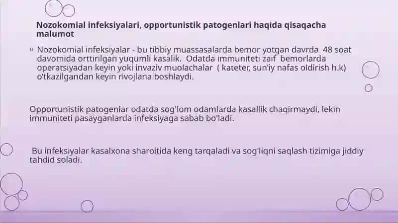 Nozokomial infeksiyalarni tashxislash va oldini olish 3