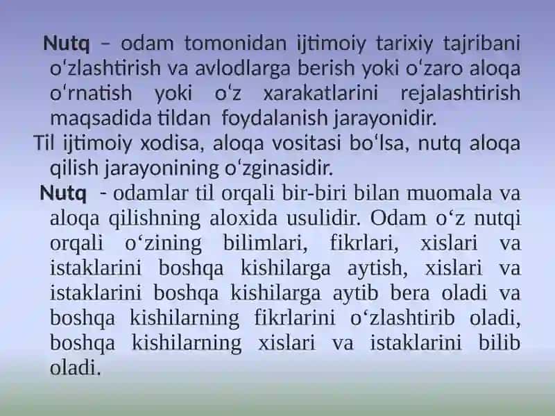 НУТҚНИНГ ПСИХОЛОГИК ЖИҲАТЛАРИ 3