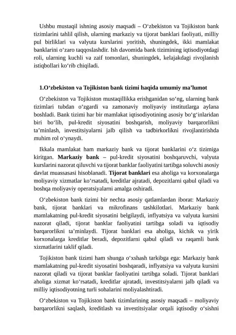 O'zbekiston va Tojikiston banklari 3
