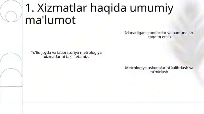 Metrologik xizmat va taʼminot 3