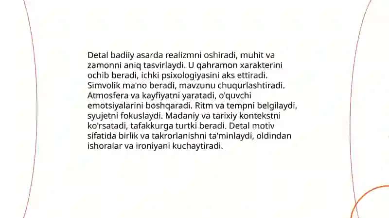 Detal badiiy asarda 3