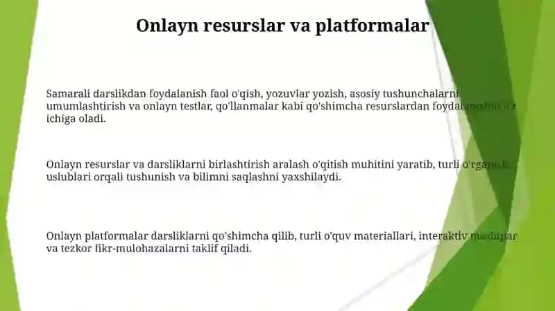 Darslik bilan ishlash usullari 3