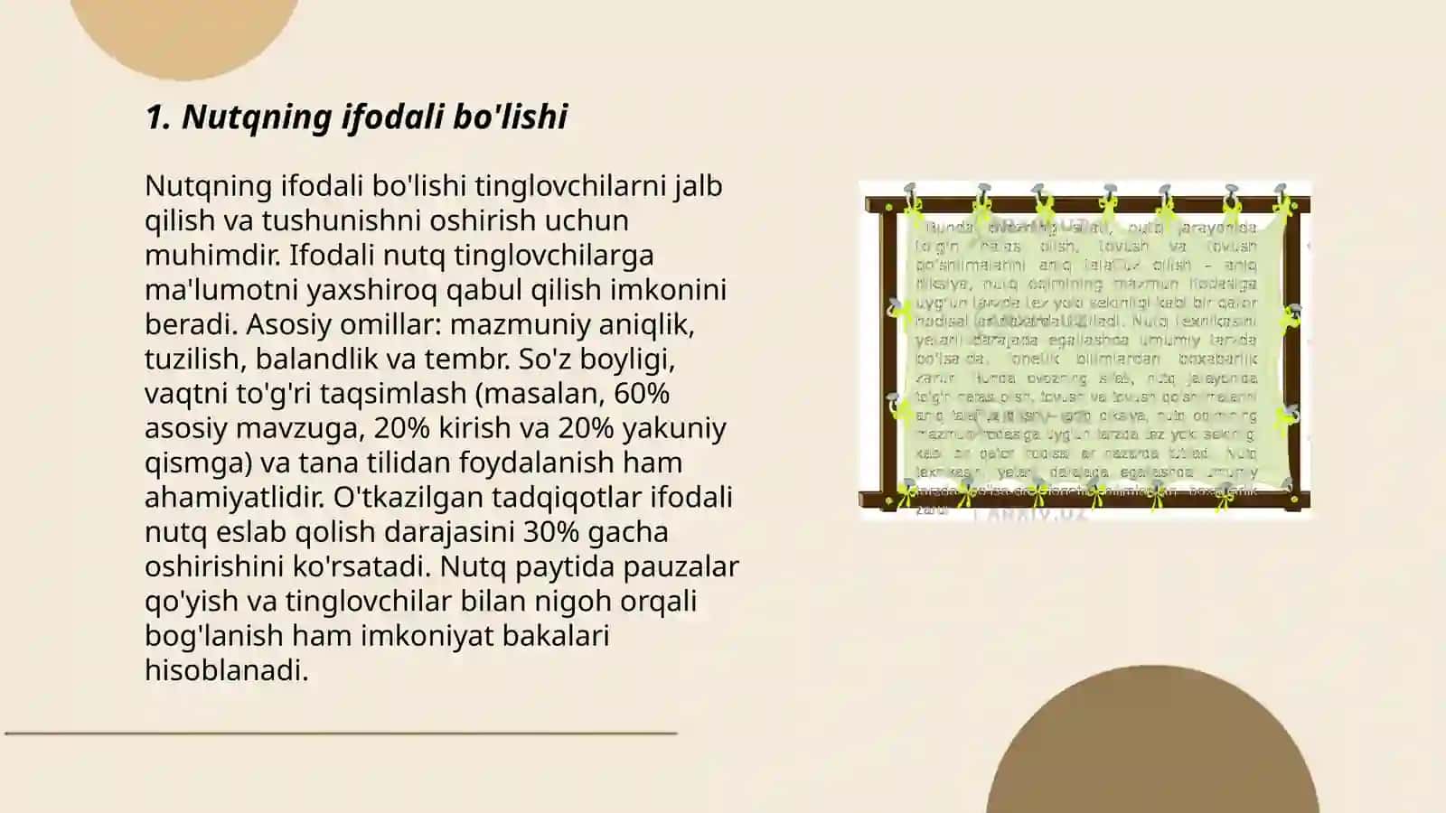 Nutqning ifodali bo'lishi 3