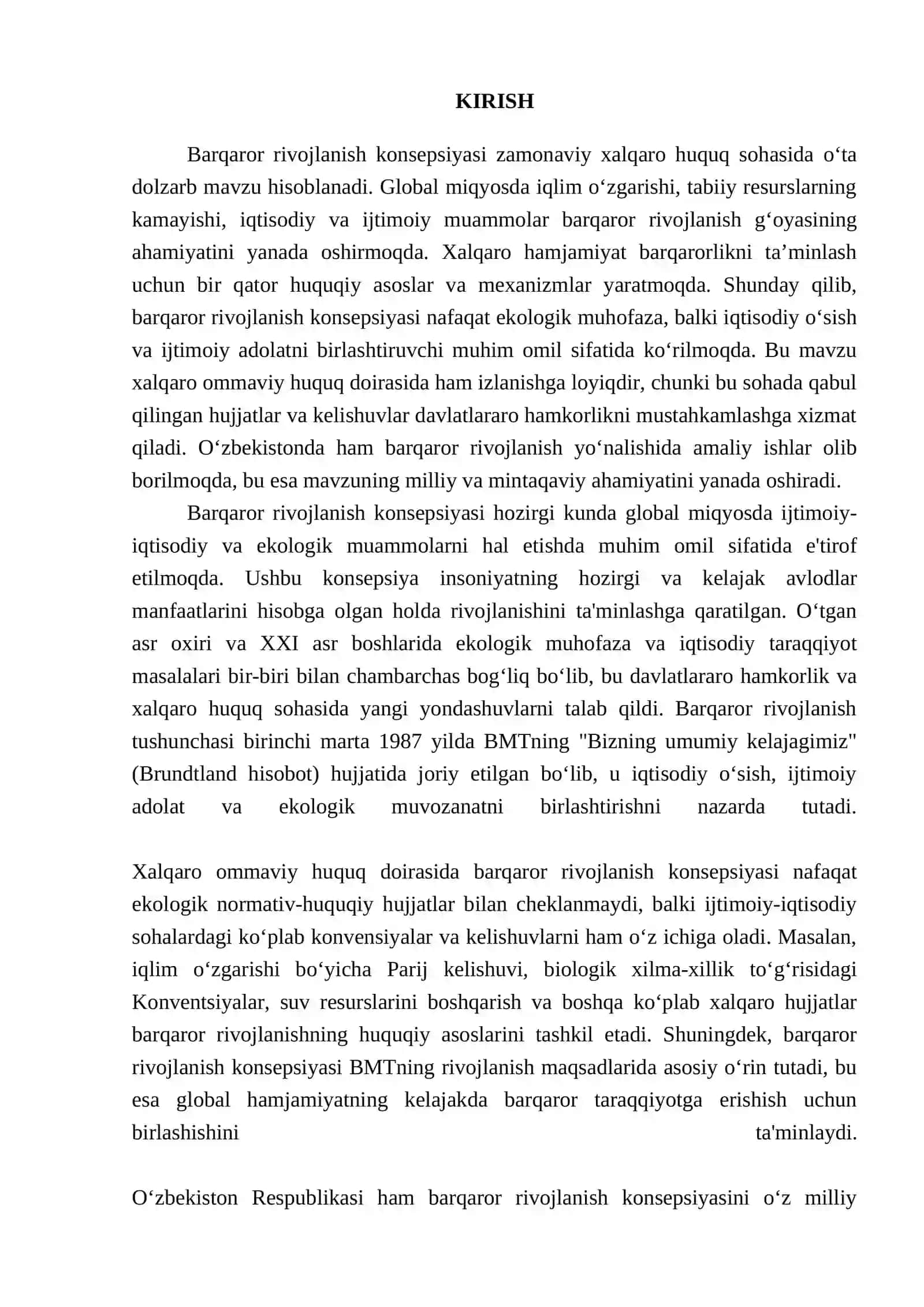 "Barqaror rivojlanish konsepsiyasi" 3