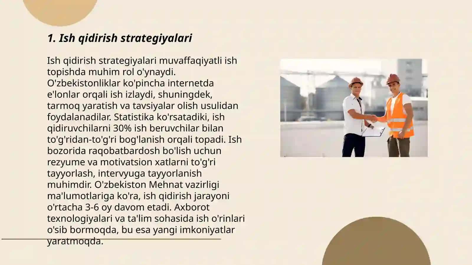 Ishga joylashi konikmalari 3