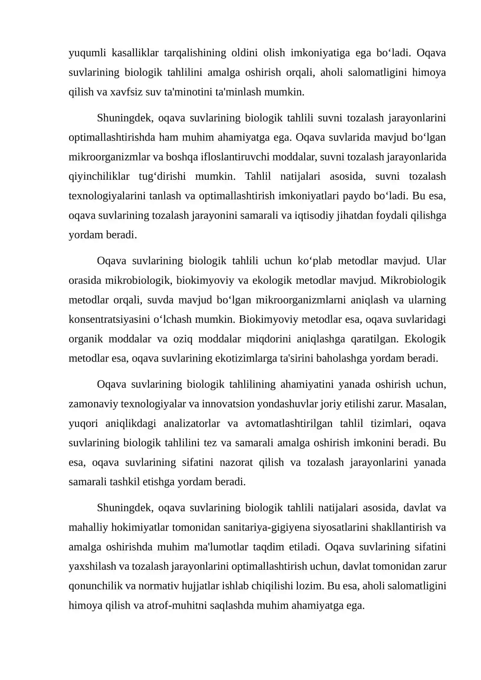 Oqava suvlarining biologik tahlili 3