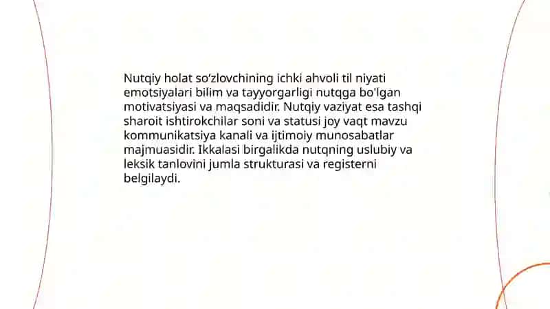 Nutqiy holat va nutqiy vaziyat 3
