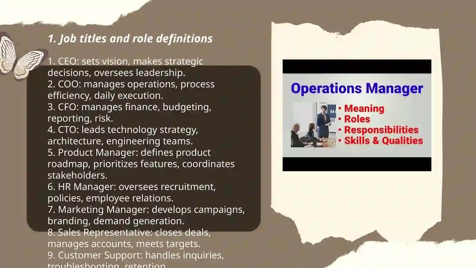Jobs and responsibilities 3