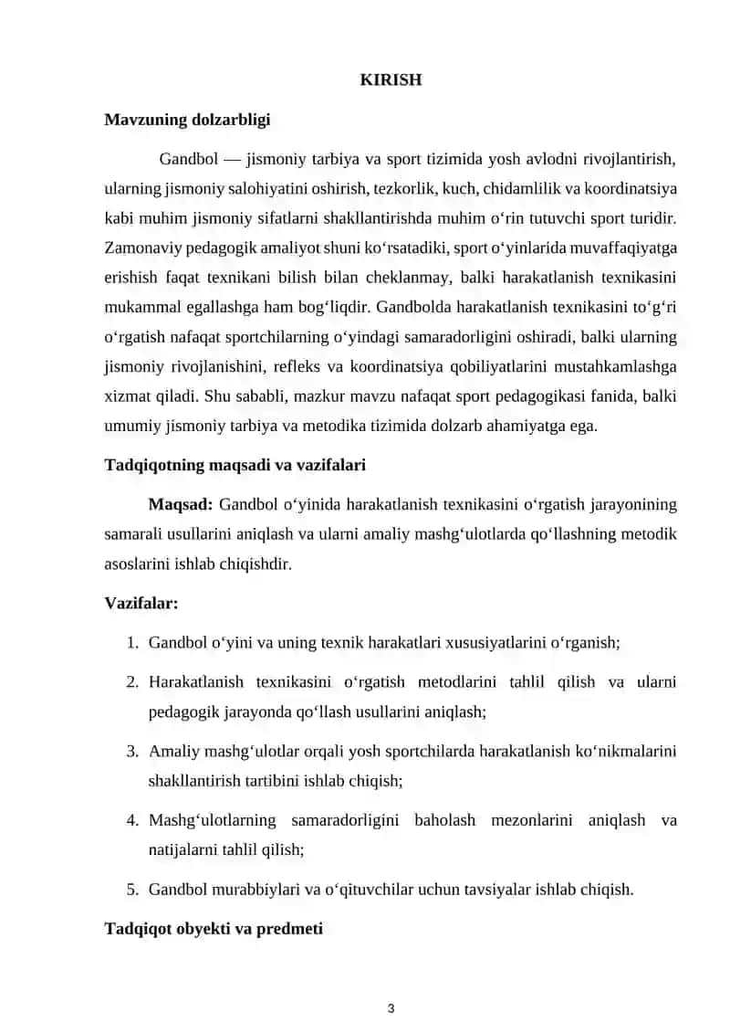 Gandbol oʻyinida harakatlanish texnikasini oʻrgatish 3