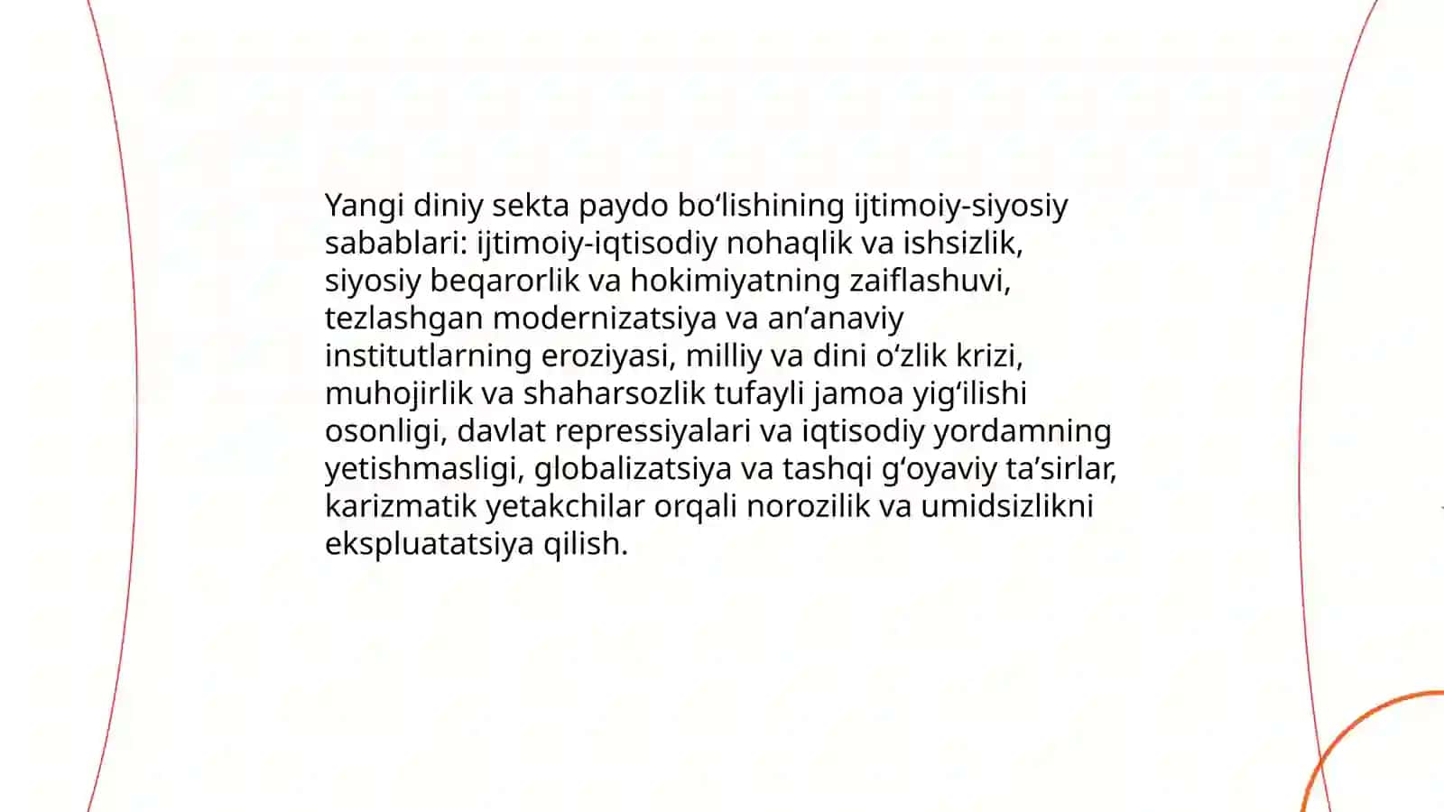 Yangi diniy sekatlarning paydo boʻlishi 3