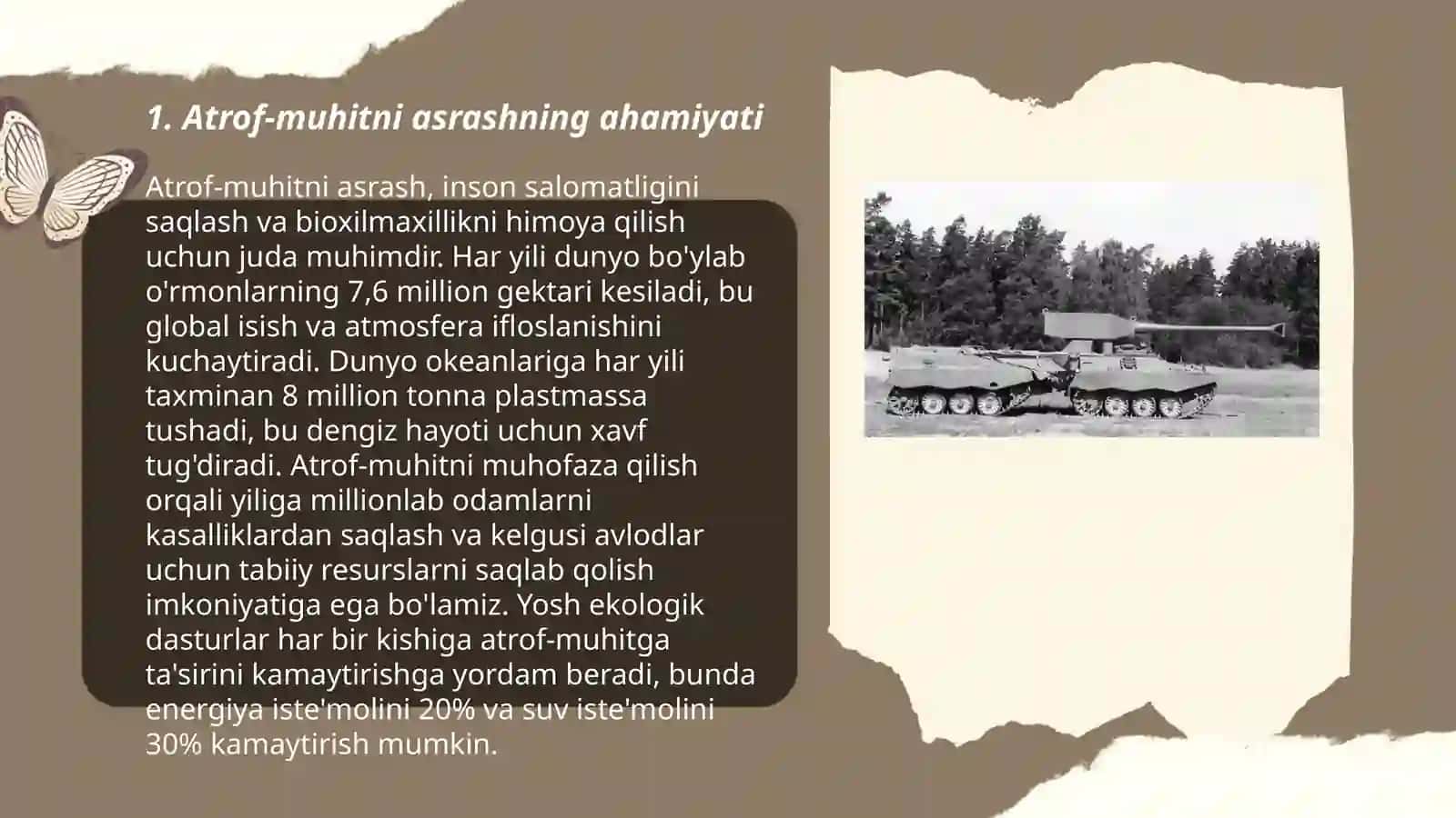 Atrof muhitni asrash haqida slayt 3