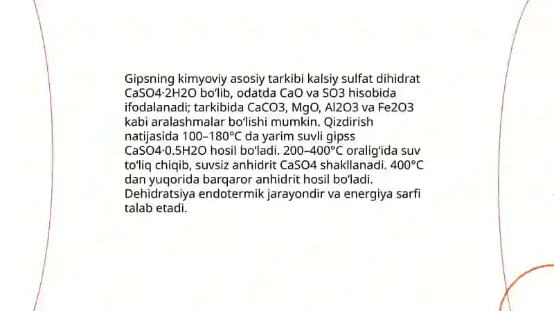 Gips kuydirish. Qurutishning mohiyati 3