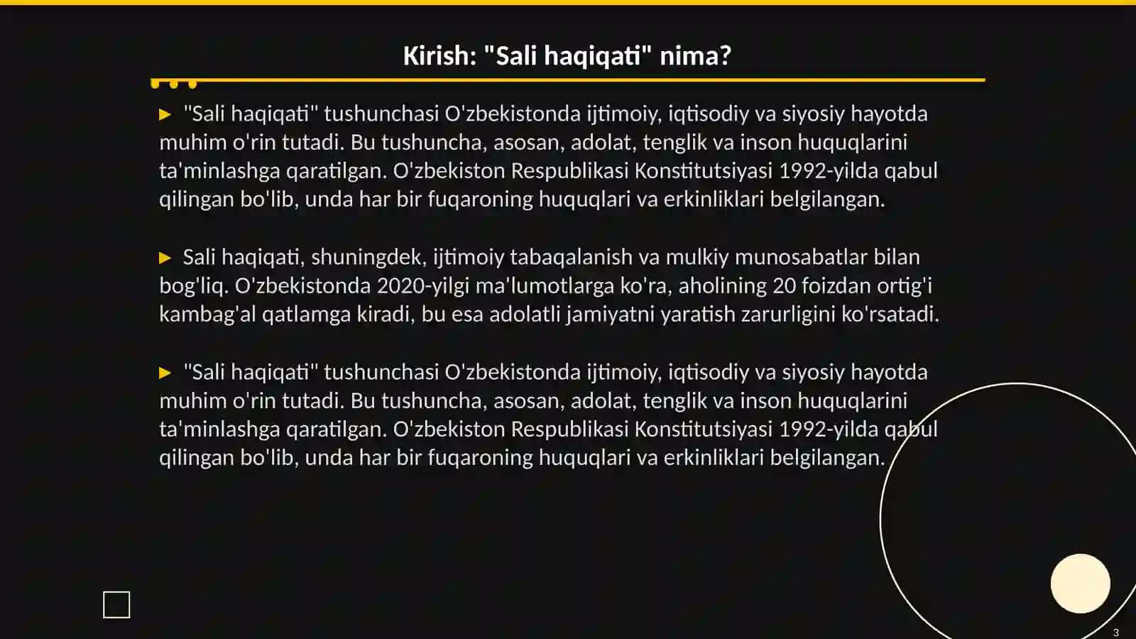 Sali haqiqati 3