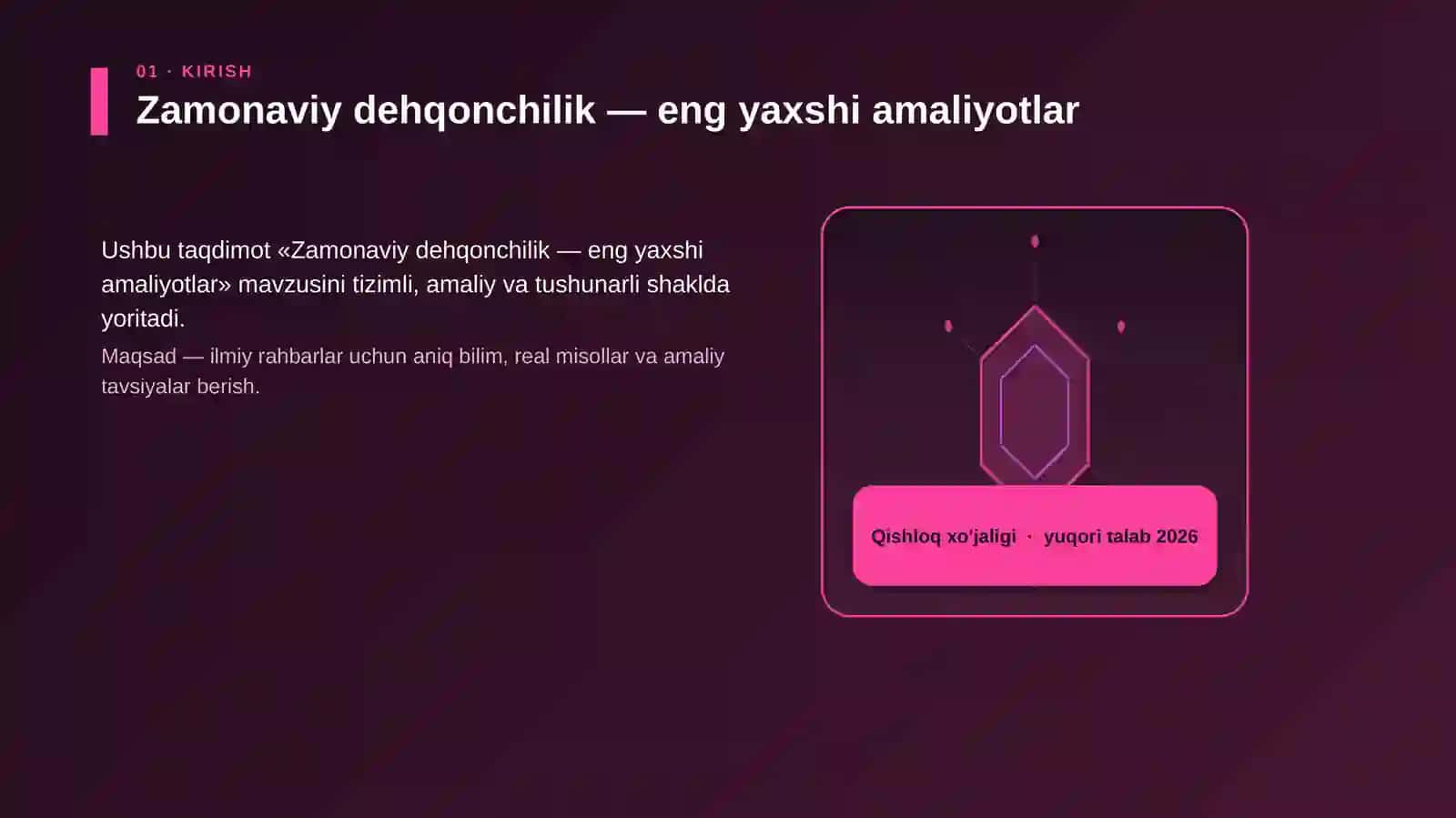Zamonaviy dehqonchilik — eng yaxshi amaliyotlar 3