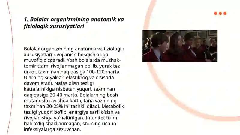 Bolalar organizmining òziga xos xususiyatlari 3