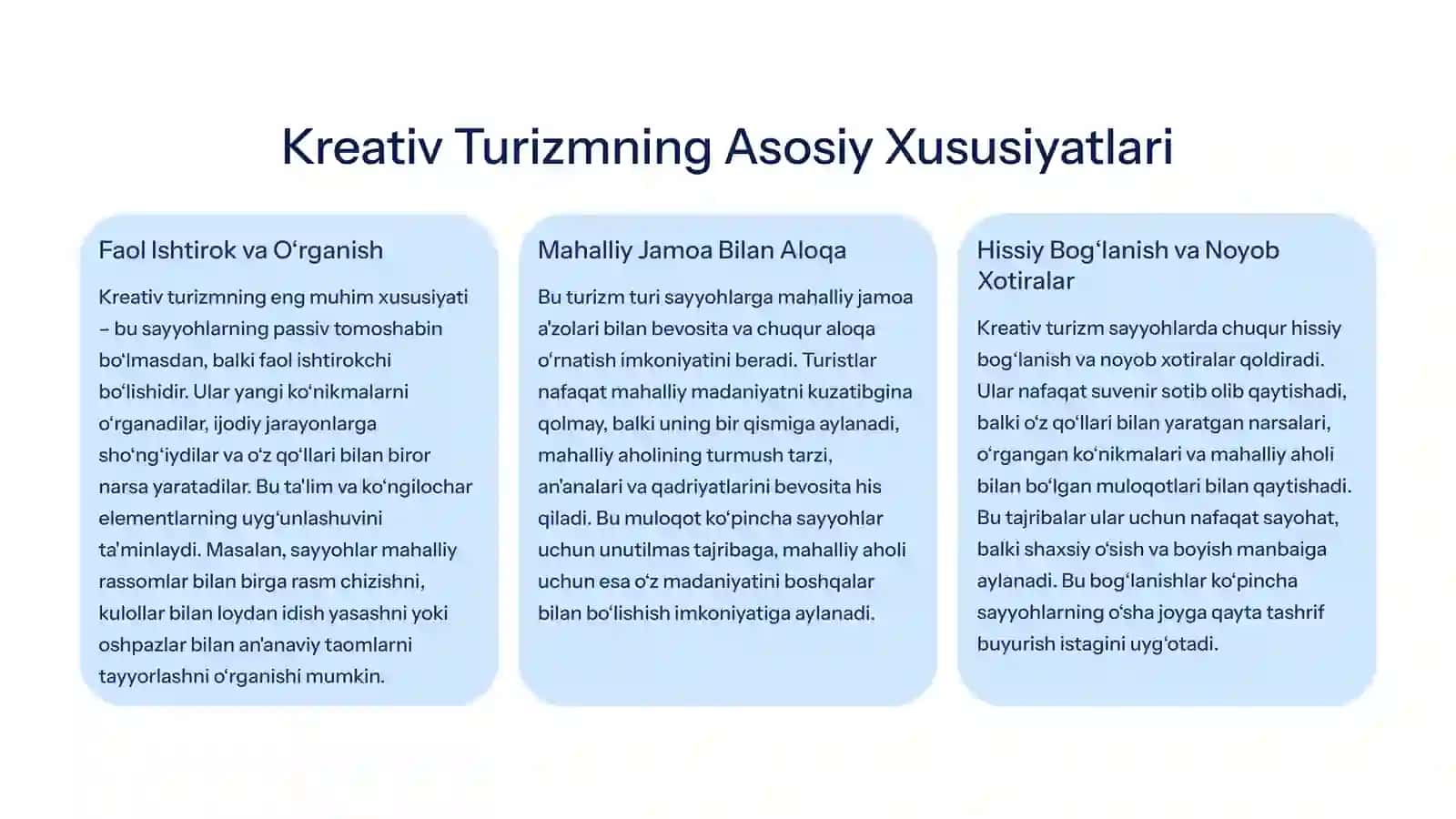 Kreativ Turizm Tushunchasi va Rivojlanish Tarixi 3