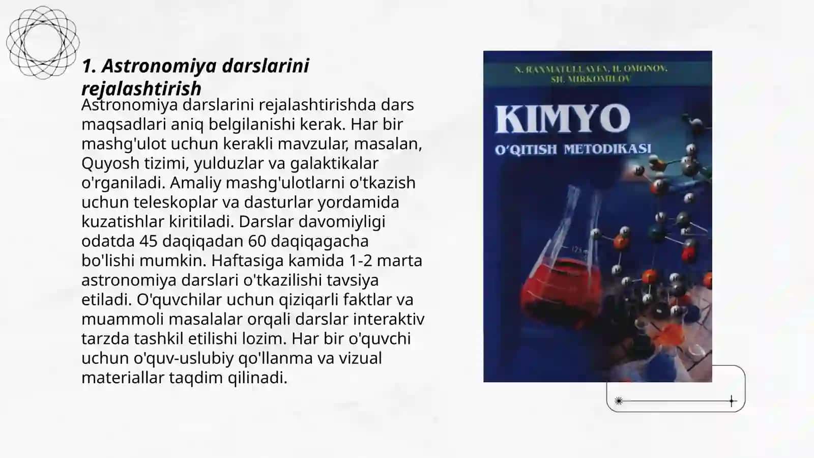 Astronomiya o'qitish metodikasi 3
