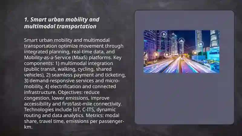 Urban Developments and Smart Cities 3