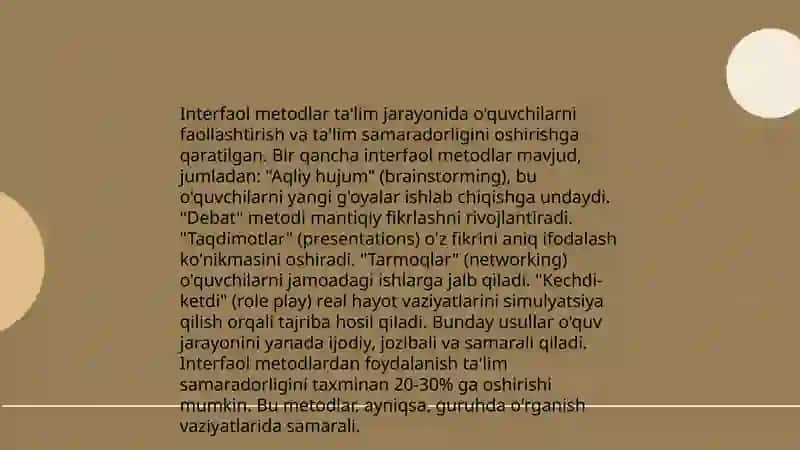 Ta’lim berishning interfaol metodlari 3