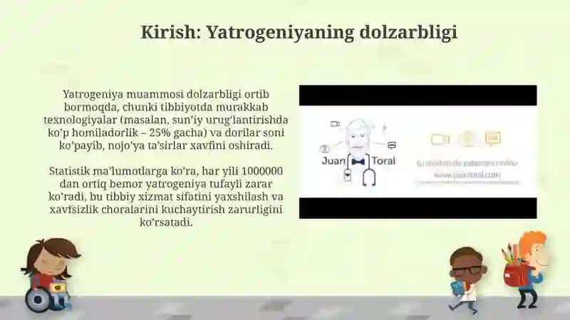 Yatrogeniya: Muammoning dolzarbligi 3