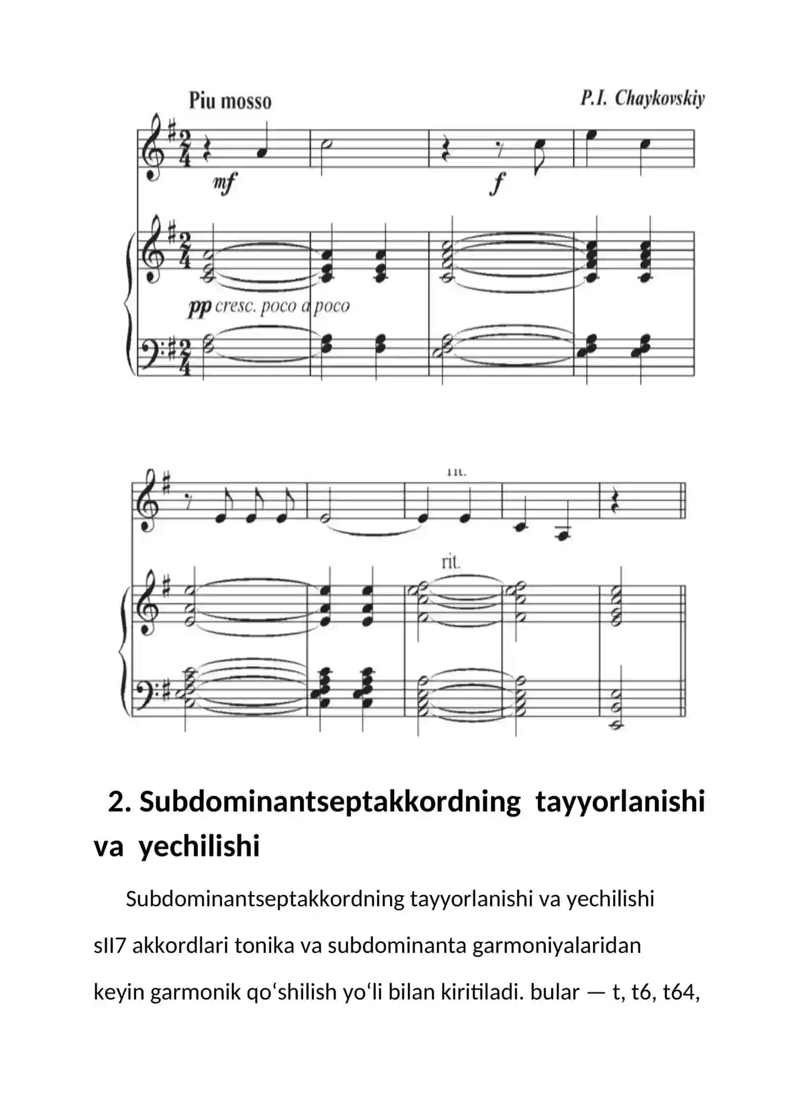 SUBDOMINANT SEPTAKKORD strukturasi 3