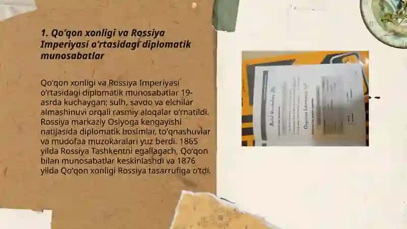 Qoʻqon xonligi va Rossiya Imperiyasi munosabatlari 3