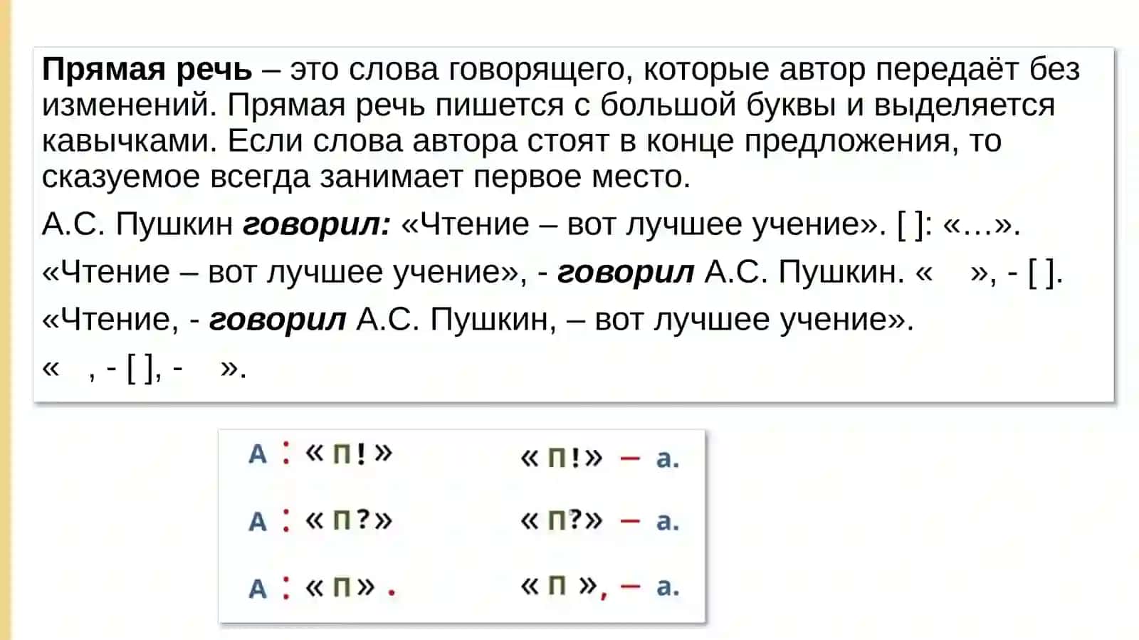 Прямая и косвенная речь 3