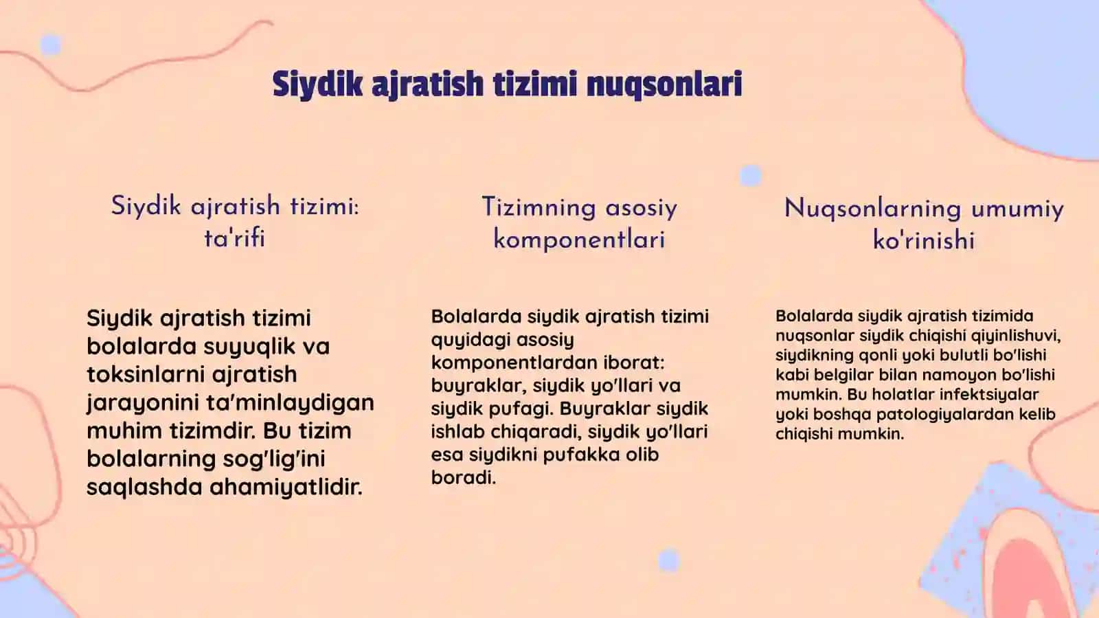 Bolalarda siydik ajratish tizimi nuqsonlari 3