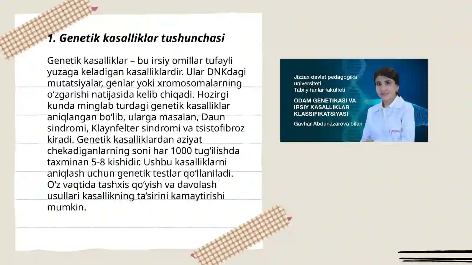 Genetik kasalliklar 3