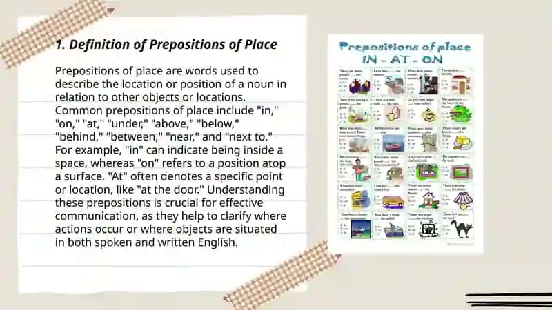 Preposition of place 3