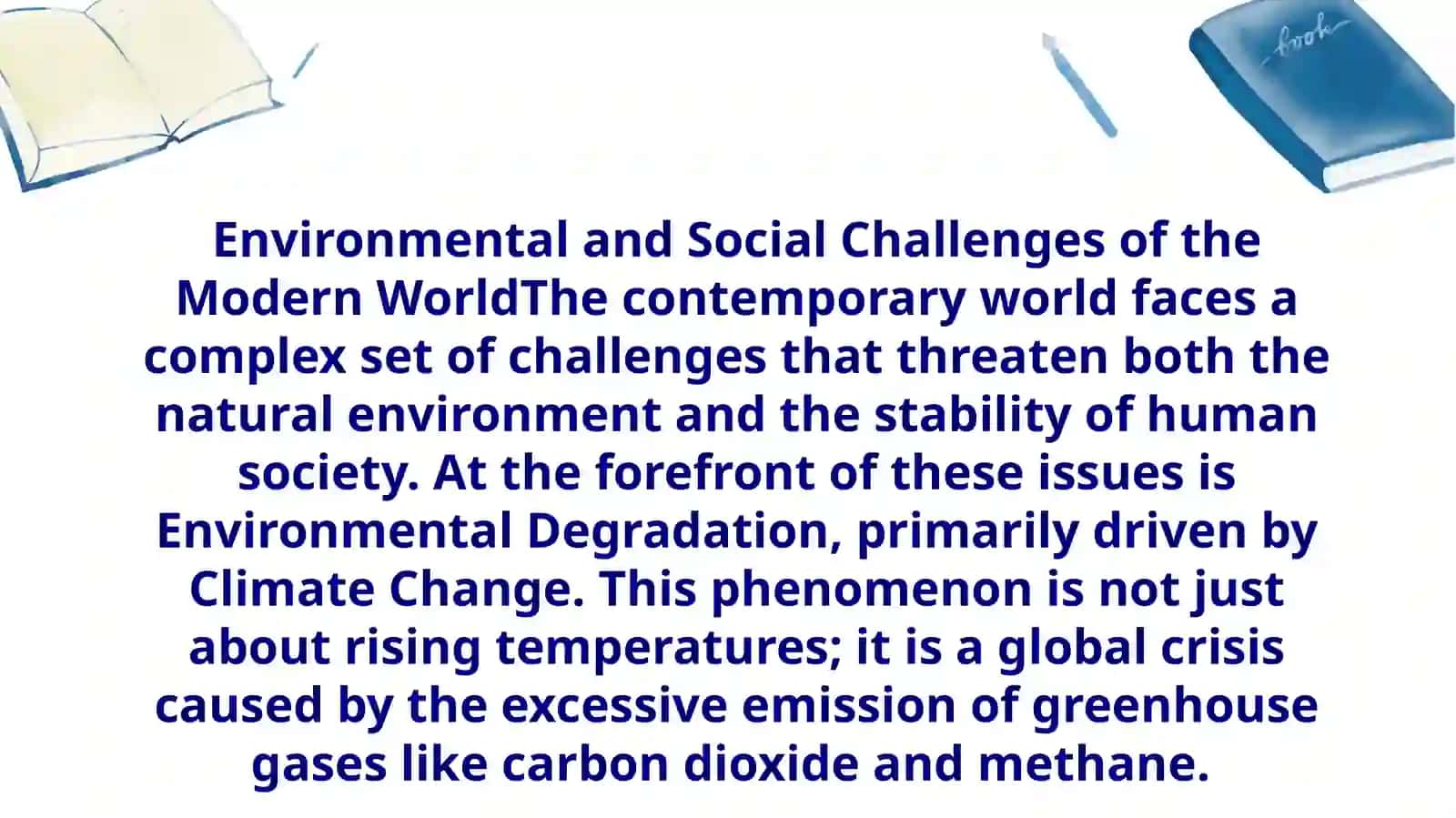 Environmental and Social Challenges of the Modern World 3