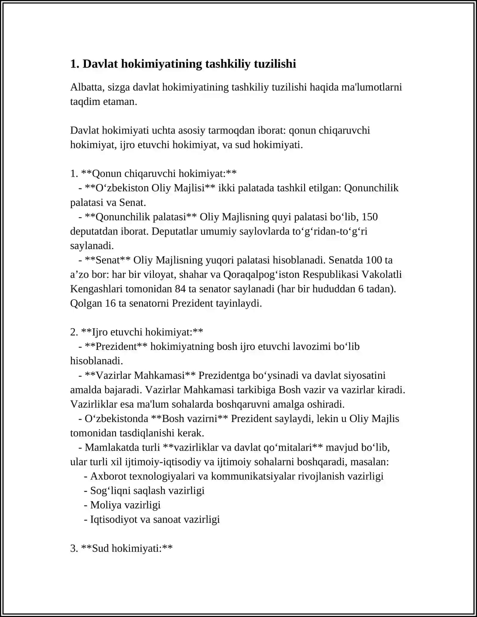 Davlatning Tuzilishi 3