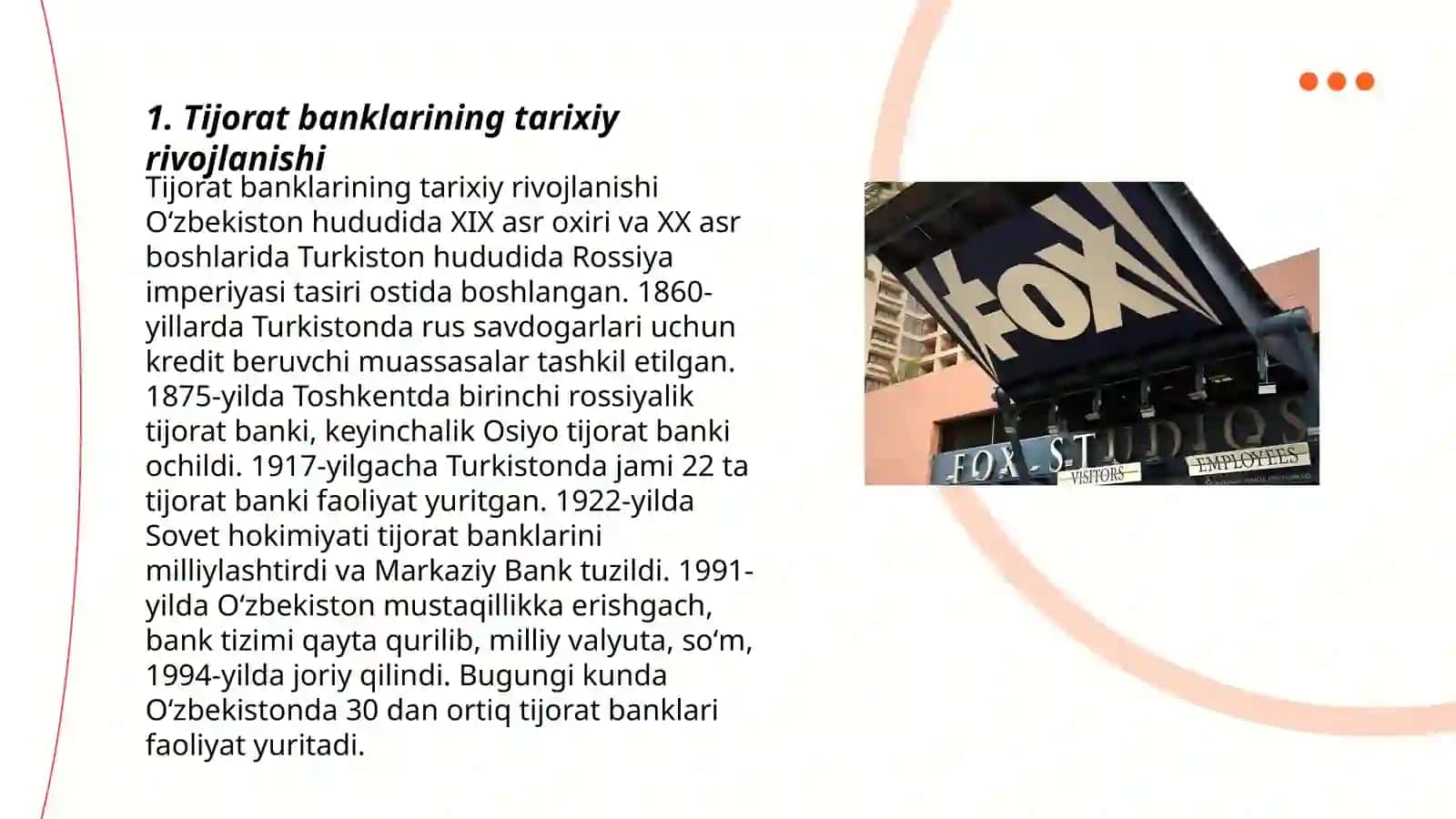 Tijorat banklarining tarixiy rivojlanishi 3